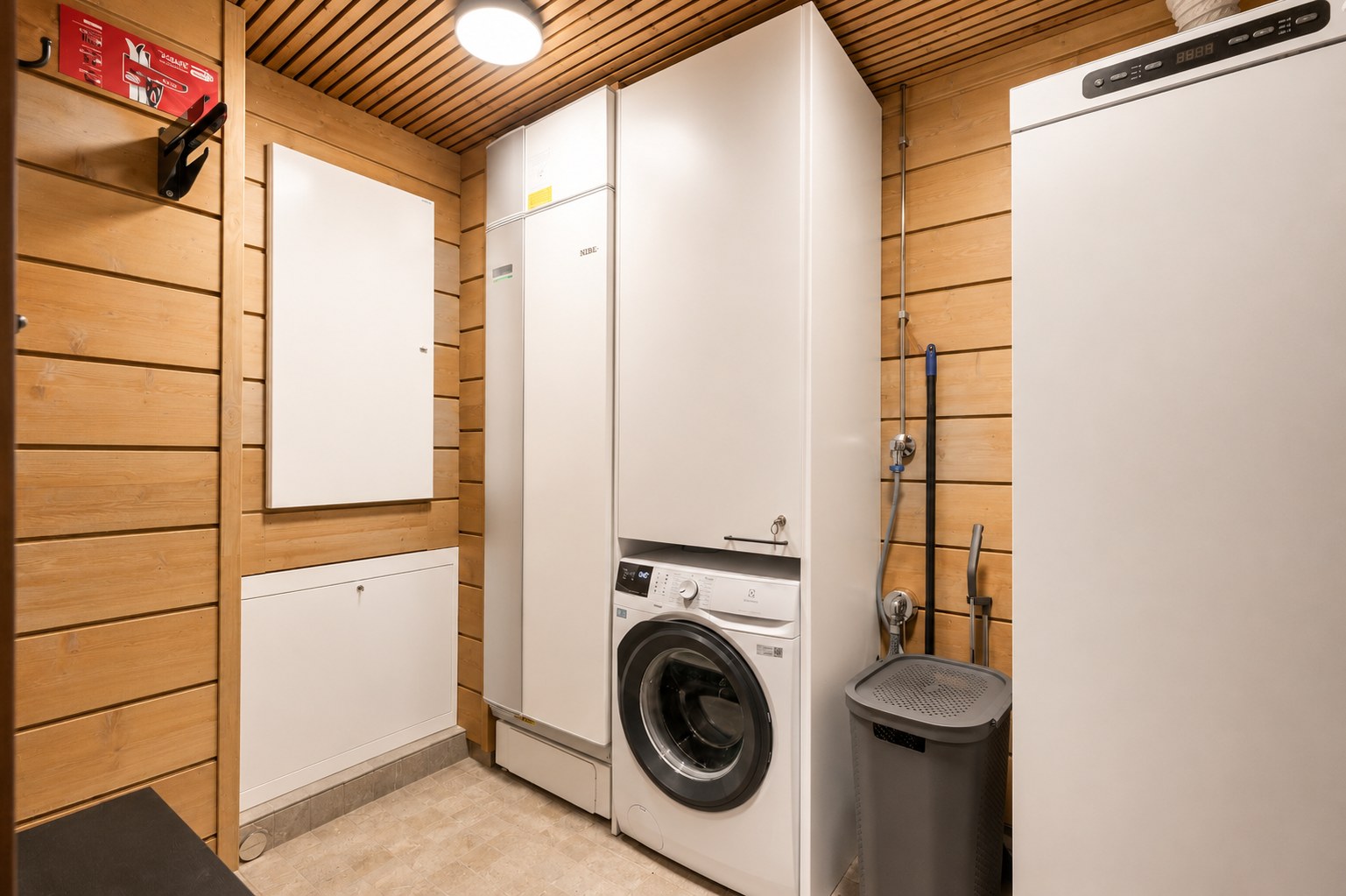 Bijkeuken met wasmachine
